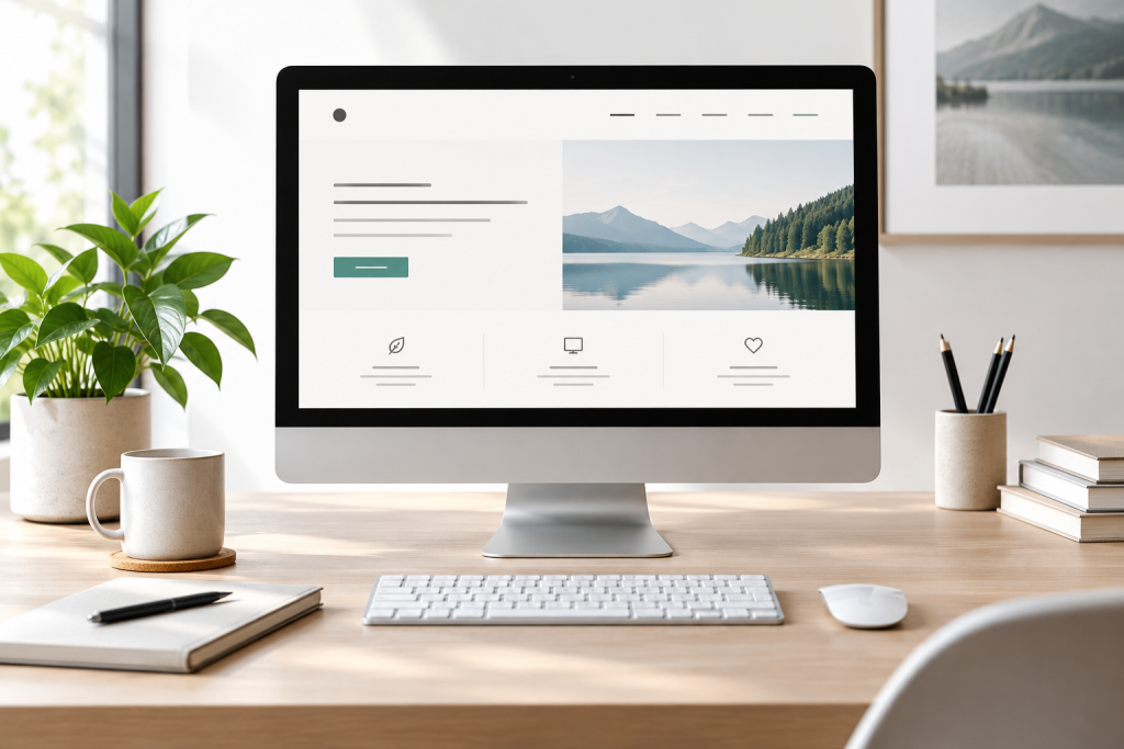 Delta Design Solutions Minimalist Workspace Website Showcase