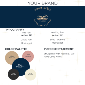 Good News Reading Brand Guide Delta Design Solutions LLC