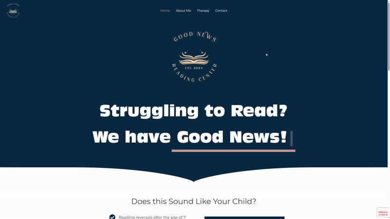 Good News Reading Center Website Delta Design Solutions LLC